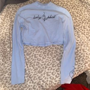 Baby phat light blue shirt